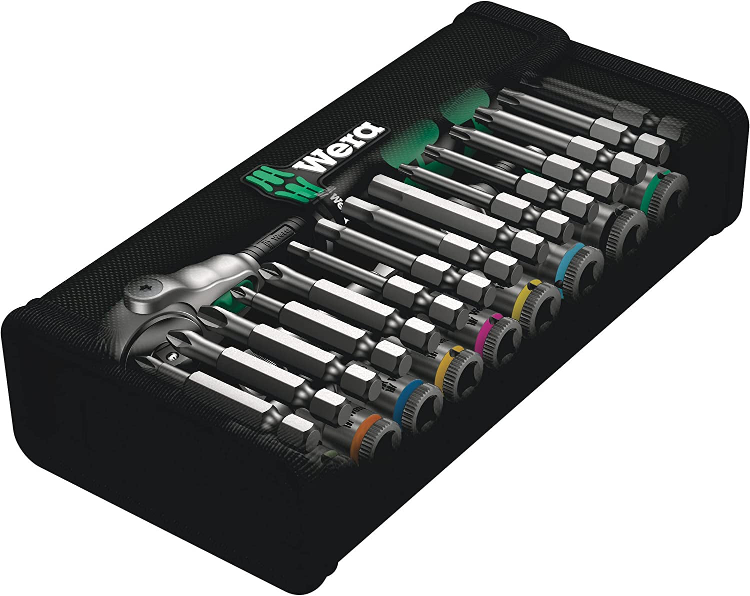 05004016001 8100 SA 6 Zyklop Metric Speed Ratchet Set, 28 Piece, 1/4" Drive