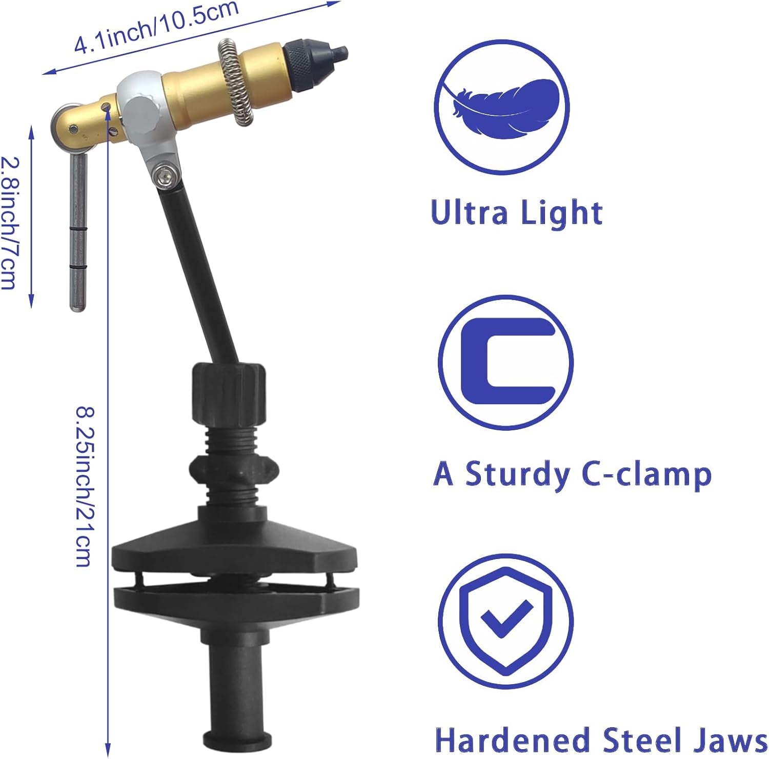 061 Boulder Travelling Vise Fly Tying Vise 360 Degree Rotation Ultra Light Fly Tying Equipment