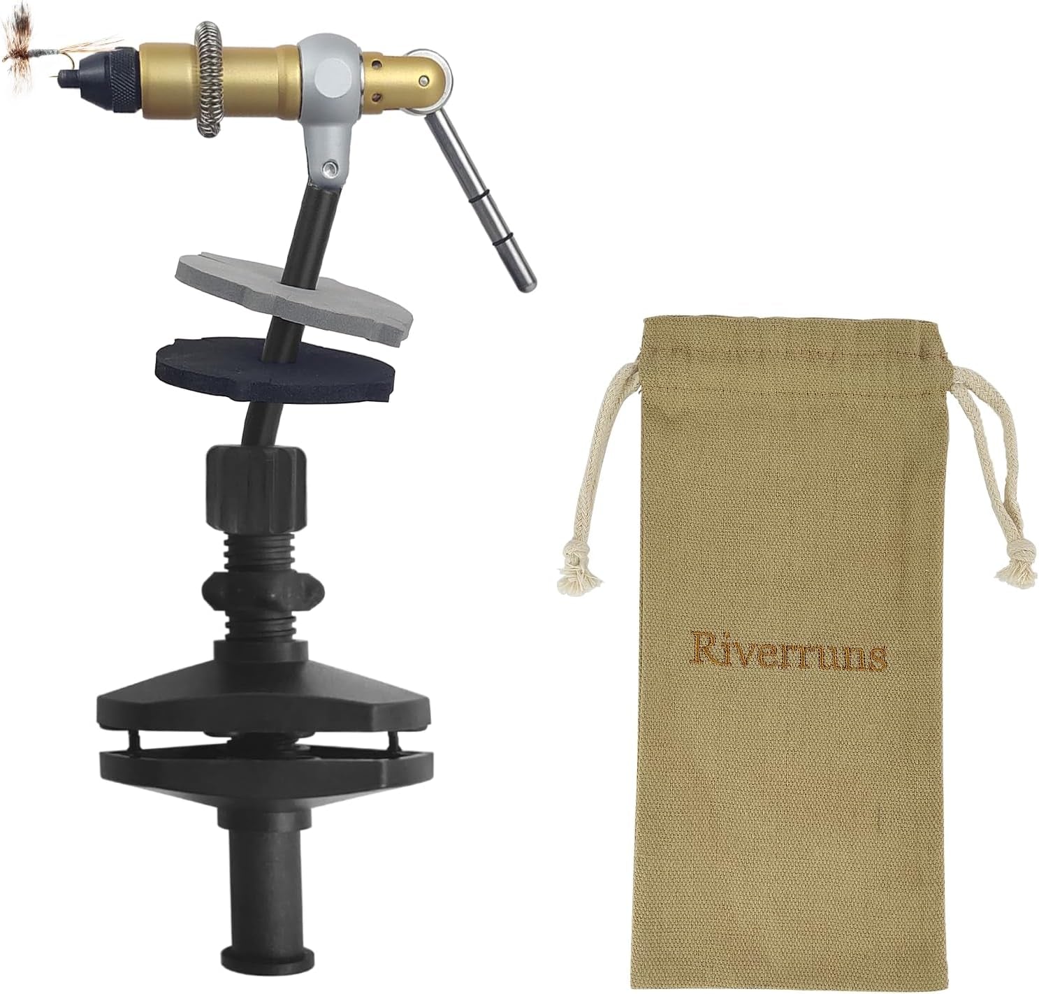 061 Boulder Travelling Vise Fly Tying Vise 360 Degree Rotation Ultra Light Fly Tying Equipment